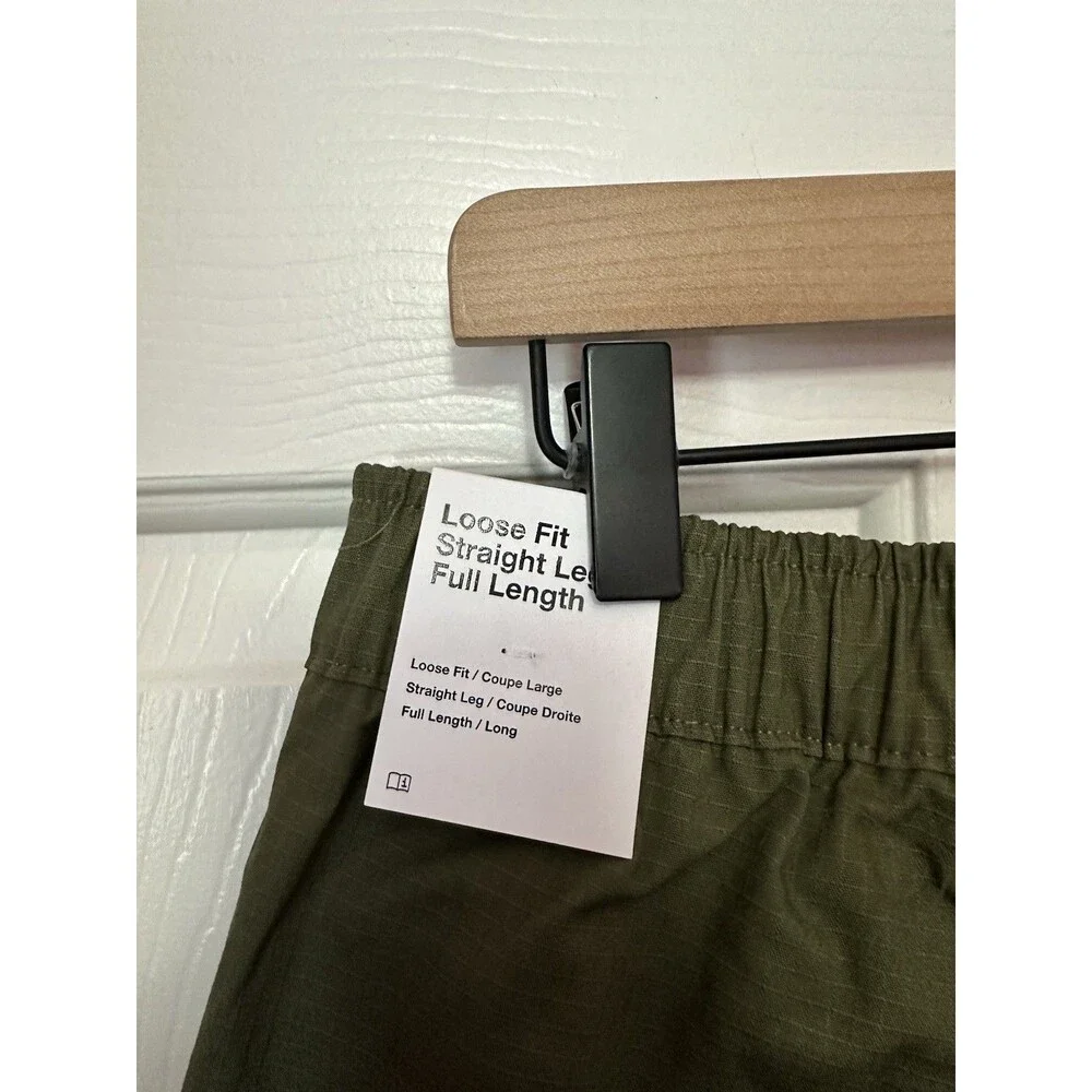 Size M Nike Sportswear Club Woven Cargo Pant Men Green HV1433-222 Loose Straight